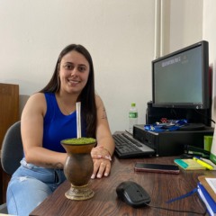 Bruna iniciou uma nova trajetória profissional, agora na Emater em Venâncio Aires (Foto: Júlia Brandenburg/Folha do Mate)