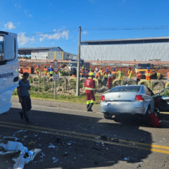 Levantamentos indicam que o condutor do Vectra invadiu a pista onde andava o caminhão de Venâncio Aires Foto: Glauber Silveira/Tua Rádio Cristal/Divulgação)