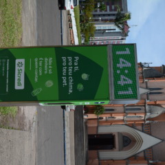 Bebedouro foi instalado em frente a Igreja Matriz (Foto: Alvaro Pegoraro/Folha do Mate)