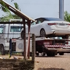 Automóvel foi apreendido em Vila Palanque (Foto: Reprodução/FM)