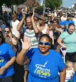 Caminhada foi organizada pelo Conselho de Ministros e Pastores Evangélicos de Venâncio Aires (Foto: Carlos Dickow)