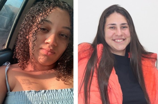 Gabriely e Marcela participaram da seleção em Porto Alegre