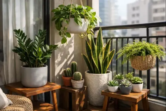 6 plantas para varandas pequenas que crescem bem em vasos