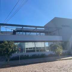 Obras externas d&atilde;o in&iacute;cio a conclus&atilde;o da sede
(Foto: Leonardo Pereira/Folha do Mate)