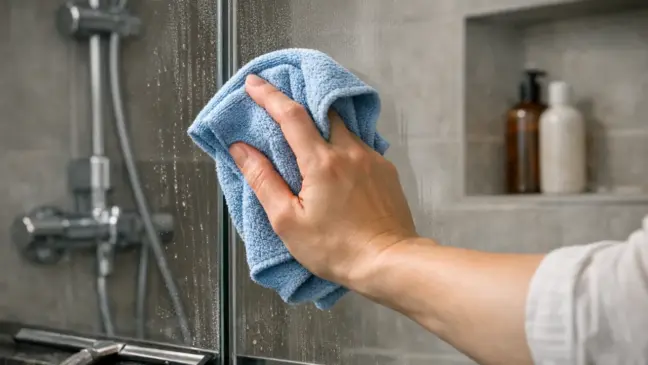 Esse detalhe na limpeza do box de vidro impede manchas esbranquiçadas