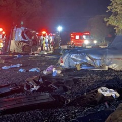 Acidente foi no quil&ocirc;metro 183 da BR-386 (Foto: Corpo de Bombeiros/Divulga&ccedil;&atilde;o)