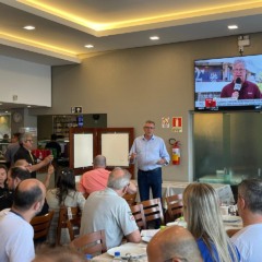 Schuch confirmou a pré-candidatura à reeleição para deputado federal (Foto: Júlia Brandenburg/Folha do Mate)