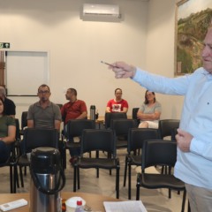 Flecha aproveitou a audiência para anunciar obras para 2026