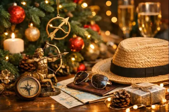 Signo de Sagitário no Natal e Ano Novo o clima das festas, viagens e novos planos para o fim de 2025