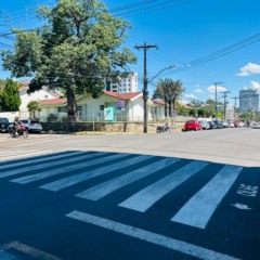 Faixa elevada será construída na rua Tiradentes, próximo ao cruzamento da Conde D’Eu (Foto: Divulgação/Prefeitura)