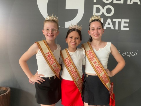 Atual trio do Carnaval Infantil do Interior de Venâncio Aires (Fotos: Júlia Brandenburg/Folha do Mate)