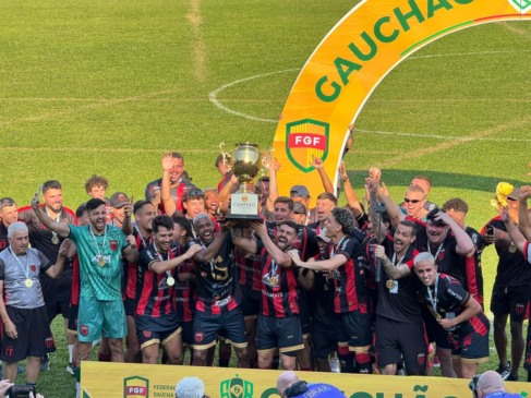 Time de Venâncio Aires é campeão invicto em casa (Foto: Luana Weschenfelder/Folha do Mate)