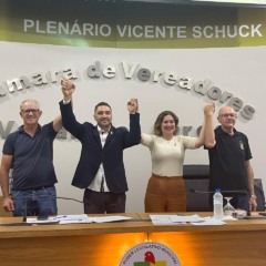 Mesa Diretora para 2026 (Foto: Leonardo Pereira/Folha do Mate)