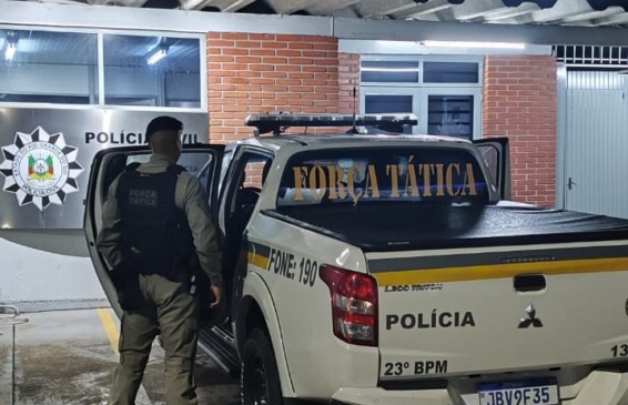 Prisão ocorreu na região central do município de Venâncio Aires (Foto: Divulgação BM)
