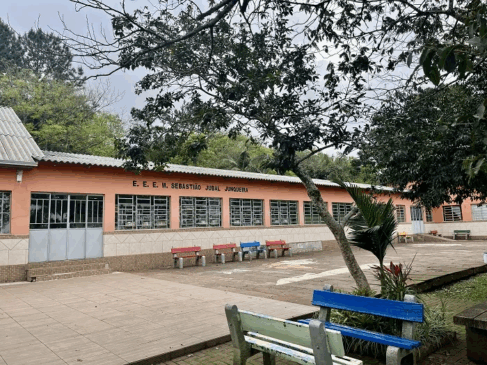 Educandário fica em Vila Deodoro (Foto: Júnior Posselt/Folha do Mate)