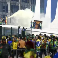Em 8 de janeiro de 2023, diversos manifestantes invadiram prédios em Brasília (Foto: Marcelo Camargo/Agência Brasil)