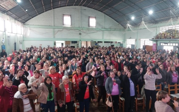 Em maio, em Centro Linha Brasil, durante o 21º Encontro da Mulher Rural (Foto: Divulgação/Emater)