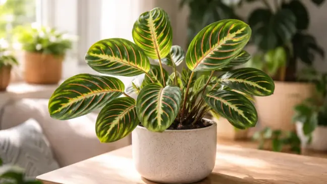 5 posições de luz para a maranta preservar o desenho das folhas