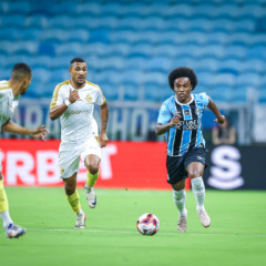 Lance da partida entre Gr&ecirc;mio e S&atilde;o Jos&eacute; disputada na noite desta quarta-feira, na Arena do Gr&ecirc;mio, valida pelo Campeonato Ga&uacute;cho 2026 (Foto: Lucas Uebel/Gr&ecirc;mio FBPA)