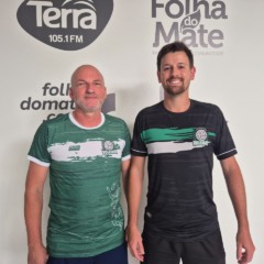 Presidente Claudionor Bitello e coordenador Alan Schuster projetam o ano da entidade
(Foto: Leonardo Pereira/Folha do Mate)