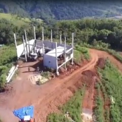 Projeto come&ccedil;a a ganhar forma em Linha Monte Belo (Foto: Arquivo pessoal)