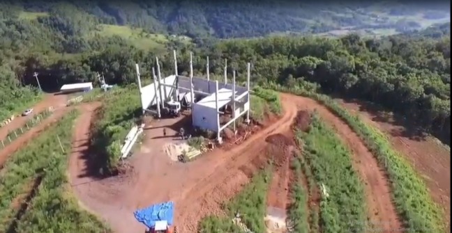 Projeto começa a ganhar forma em Linha Monte Belo (Foto: Arquivo pessoal)