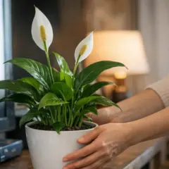 Feng Shui com o l&iacute;rio-da-paz onde posicionar a planta para reduzir tens&atilde;o