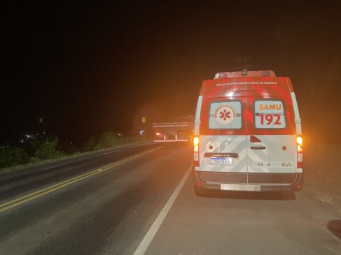 Mulher veio a óbito no local (Foto: Leonardo Pereira/Folha do Mate)