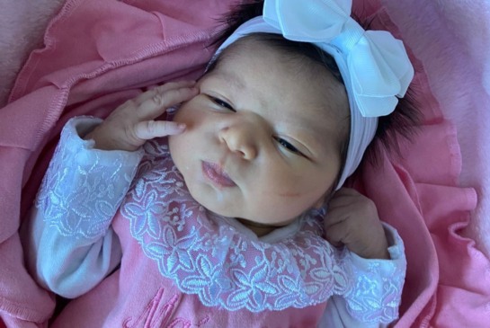 Pequena passo-sobradense nasceu com 3,5 quilos