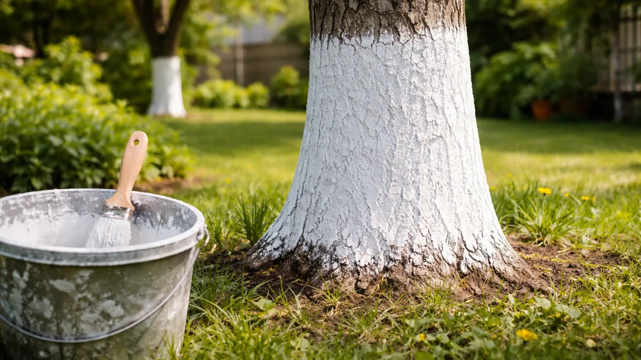 Por que jardineiros antigos e experientes ainda usam cal virgem nos troncos das árvores