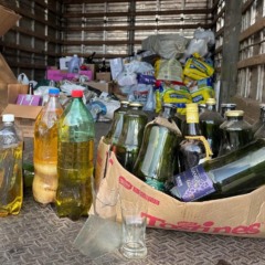 Vidros est&atilde;o entre os itens recolhidos (Foto: Prefeitura/Divulga&ccedil;&atilde;o)