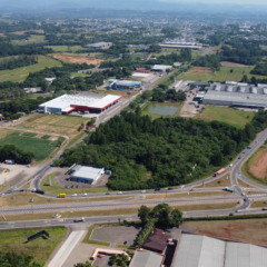 Quil&ocirc;metro 78 da RSC-287, no trevo de acesso &agrave; Capital do Chimarr&atilde;o, &eacute; um trecho cr&iacute;tico: segundo a 2&ordf; Companhia da Pol&iacute;cia Rodovi&aacute;ria da Brigada Militar, foram 18 acidentes em 2025 (Foto: Renan Zarth/Terra FM)