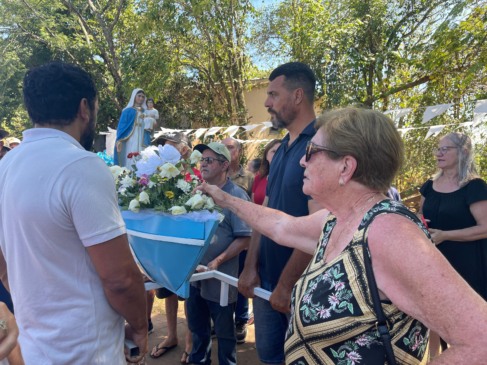 Devoção à padroeira da localidade (Foto: Leonardo Pereira/Folha do Mate)