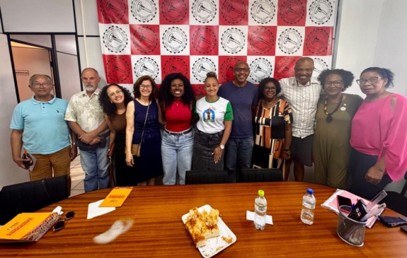 Visita foi no Sindicato dos Metalúrgicos (Foto: Divulgação)