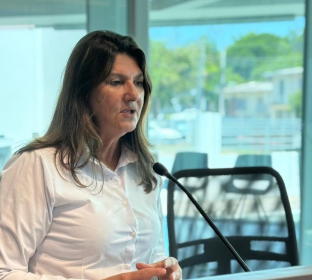 Prefeita em exercício participou do programa Terra em Uma Hora (Foto: Letícia Wacholz)