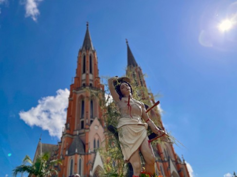 São Sebastião Mártir é padroeiro de Venâncio Aires (Foto: Júnior Posselt/Folha do Mate)