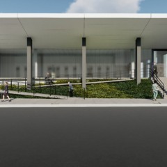 Projeto da nova ag&ecirc;ncia da Caixa Econ&ocirc;mica Federal (Imagem: Divulga&ccedil;&atilde;o/ Konzen + Metz Arquitetura)