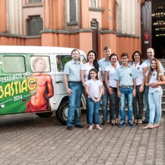 Casais festeiros da festa realizada em 2014 (Foto: Divulga&ccedil;&atilde;o)