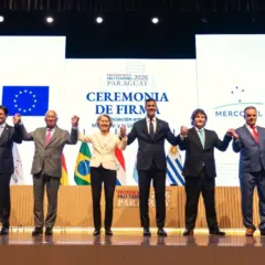 Acordo foi assinado no s&aacute;bado (Foto: Mercosul/Divulga&ccedil;&atilde;o)