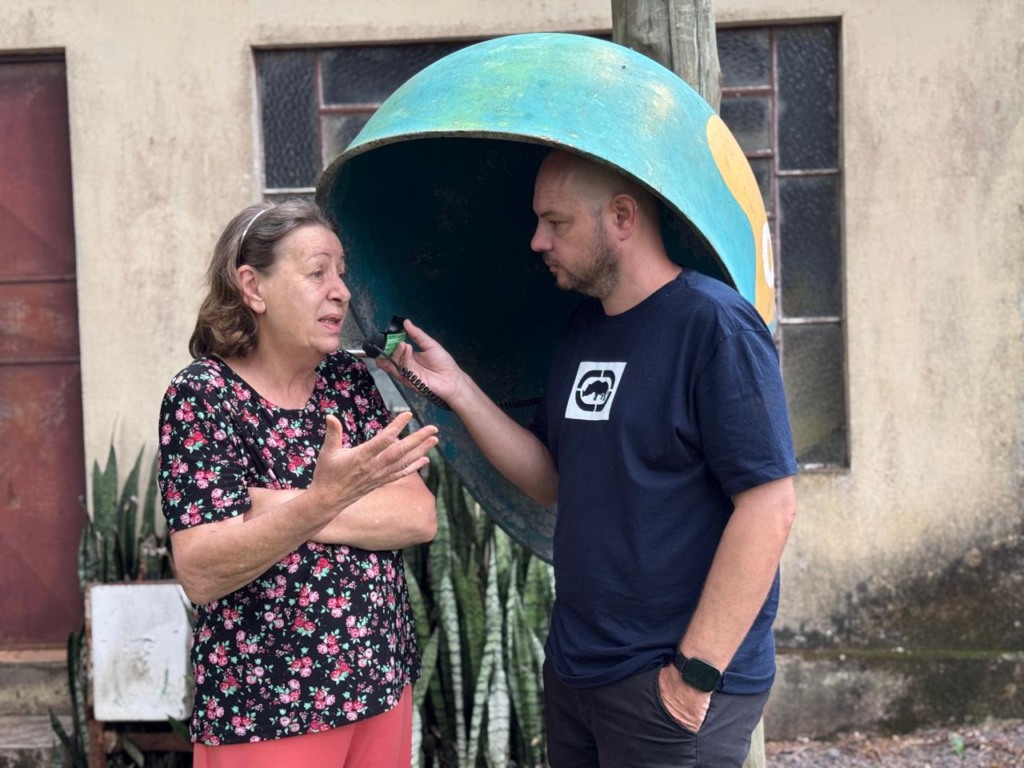 Solange Schulz e Ismael Stürmann, durante o programa Folha 105 (Foto: Júnior Posselt/Folha do Mate) Solange Schulz e Ismael Stürmann, durante o programa Folha 105 (Foto: Júnior Posselt/Folha do Mate)