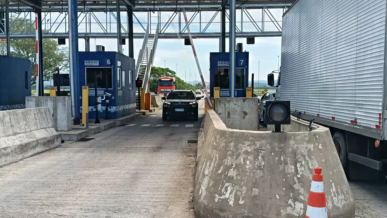 Pedágio de Vila Arlindo é uma das praças da RSC-287 (Foto: Ismael Stürmer/Terra FM) Pedágio de Vila Arlindo é uma das praças da RSC-287 (Foto: Ismael Stürmer/Terra FM)