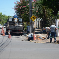 Montagem da estrutura come&ccedil;ou nesta segunda-feira, 26 (Foto: Alvaro Pegoraro)