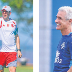 Paulo Pezzolano e Lu&iacute;s Castro s&atilde;o os novos treinadores da dupla Gre-Nal
(Fotos: Ricardo Duarte e Lucas Uebel/Divulga&ccedil;&atilde;o)