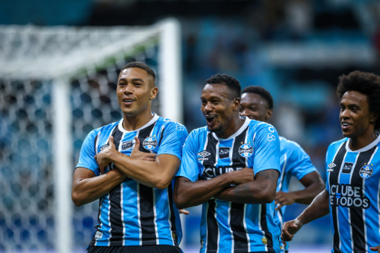 Vinícius é o artilheiro do Gauchão 2026 (Foto: Lucas Uebel/AI Grêmio)