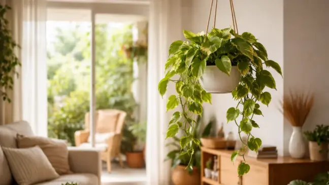 Casa vazia no Carnaval Faça isso na sua jiboia em vaso pendente antes de sair