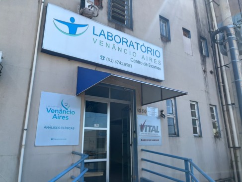 Vital Banco de Sangue está localizado na rua Jacob Becker, em anexo ao Hospital São Sebastião Mártir (Foto: Juan Grings)