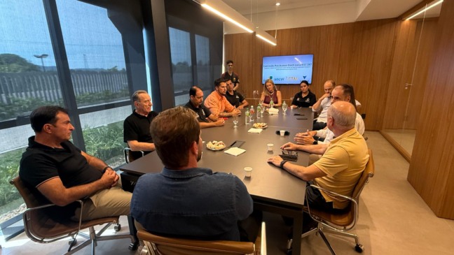 Airton, Prefeitura, empresários se reuniram com a Rota de Santa Maria (Foto: Divulgação)