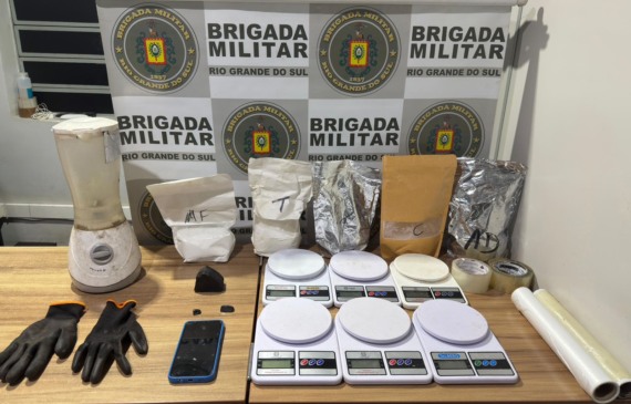 Ocorrência foi registrada na localidade de Linha Santa Tecla, de acordo com informações da Brigada Militar (Foto: Brigada Militar/Divulgação)