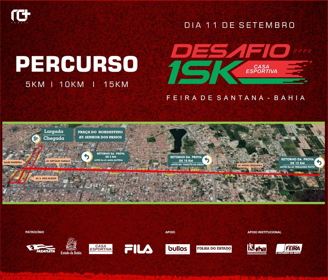 Desafio 15K Casa Esportiva terá percurso histórico por Feira de Santana ...