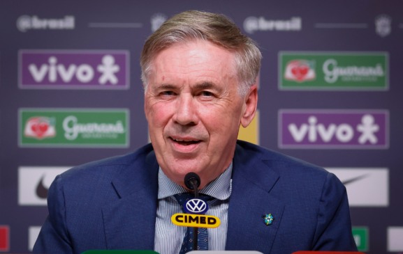Carlo Ancelotti anuncia convocações de Ancelotti na Seleção Brasileira durante coletiva sobre a lista da Seleção Brasileira para a Copa